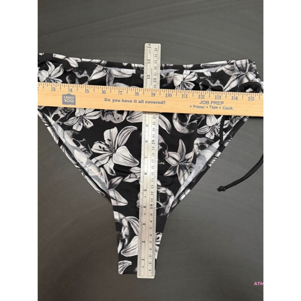 NWT Killstar Harlette's Revenge Skull Floral Pentagram Two-Piece Bikini LG - Picture 12 of 16